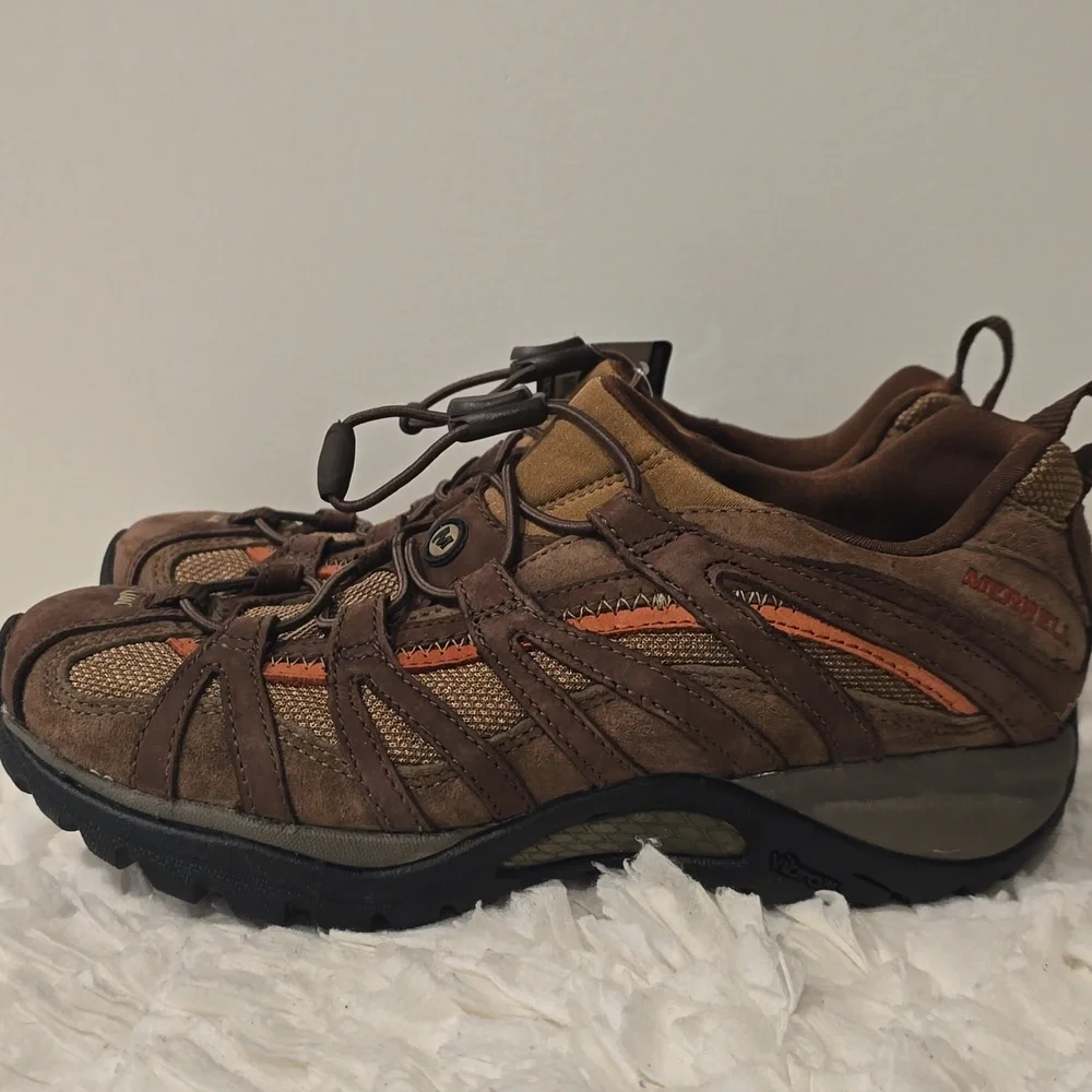 Merrell Siren Stretch Women's Brown And Orange Size 7 Hiking Shoes - Picture 5 of 11